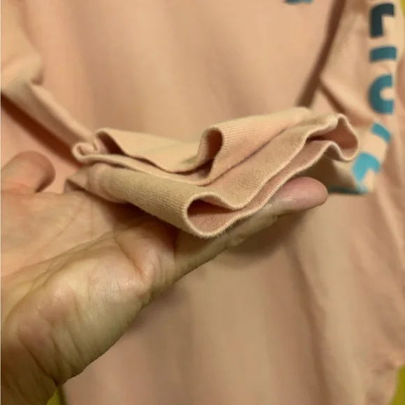 Y2K Hollister Pink Long Sleeve Logo Tee Graphic Sleeve XS - Picture 7 of 10